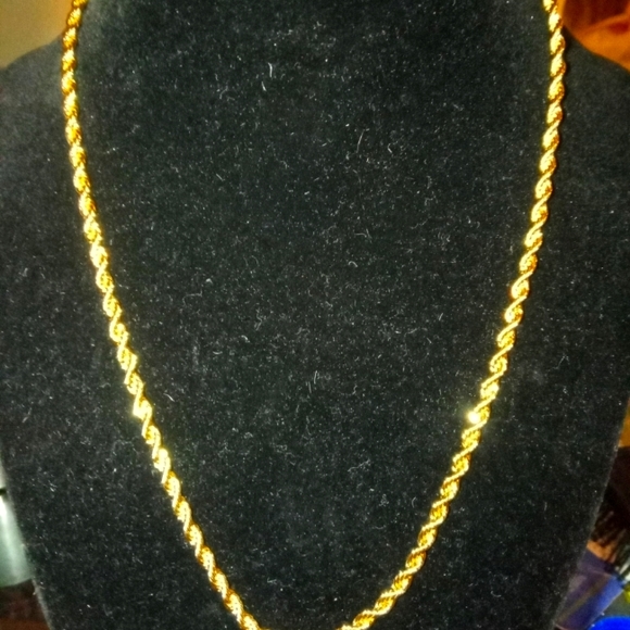 14k rope style necklace
